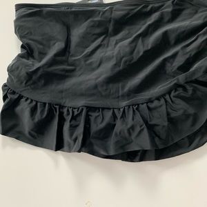 Black swim skirt